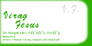 virag fesus business card